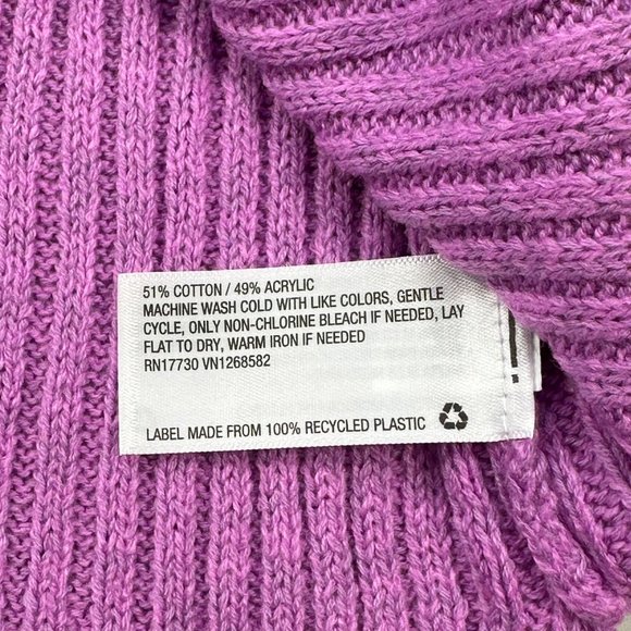 Wild Fable Women's Size XL Pull Over Crop Sweater Purple New With Tags - Picture 5 of 15